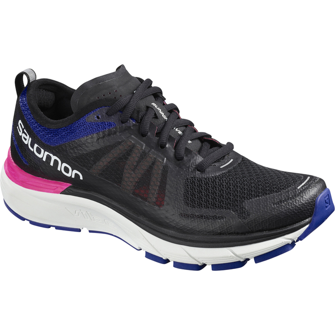 Salomon Israel SONIC RA MAX W - Womens Running Shoes - Black White (UOLG-57614)